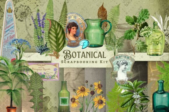 Download Botanical Scrapbooking Kit - Premium Resources