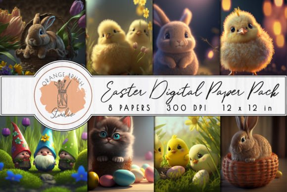 Download Easter Digital Scrapbooking Paper Vol.4 - Scrapbooking Collection