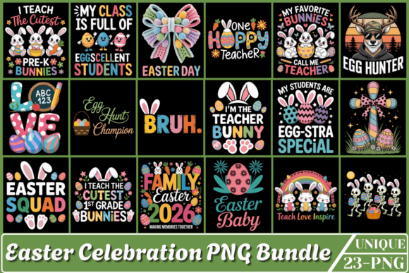Download Easter Celebration PNG T-Shirt Bundle - Celebration Collection
